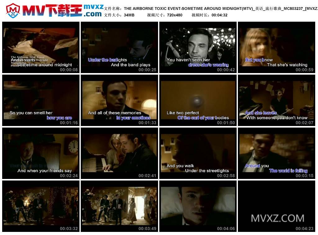 THE AIRBORNE TOXIC EVENT-SOMETIME AROUND MIDNIGHT(MTV)_英语_流行歌曲_MC803237